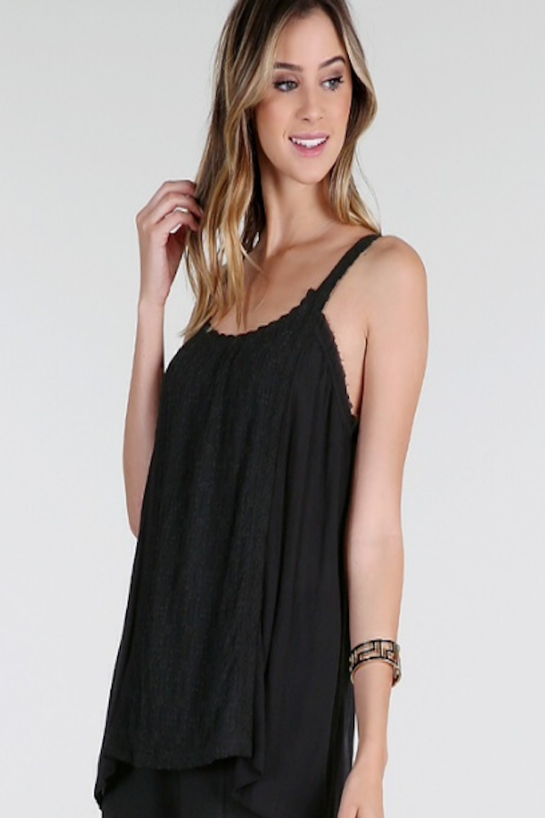 Boho Draping Gauze Style Strappy Top