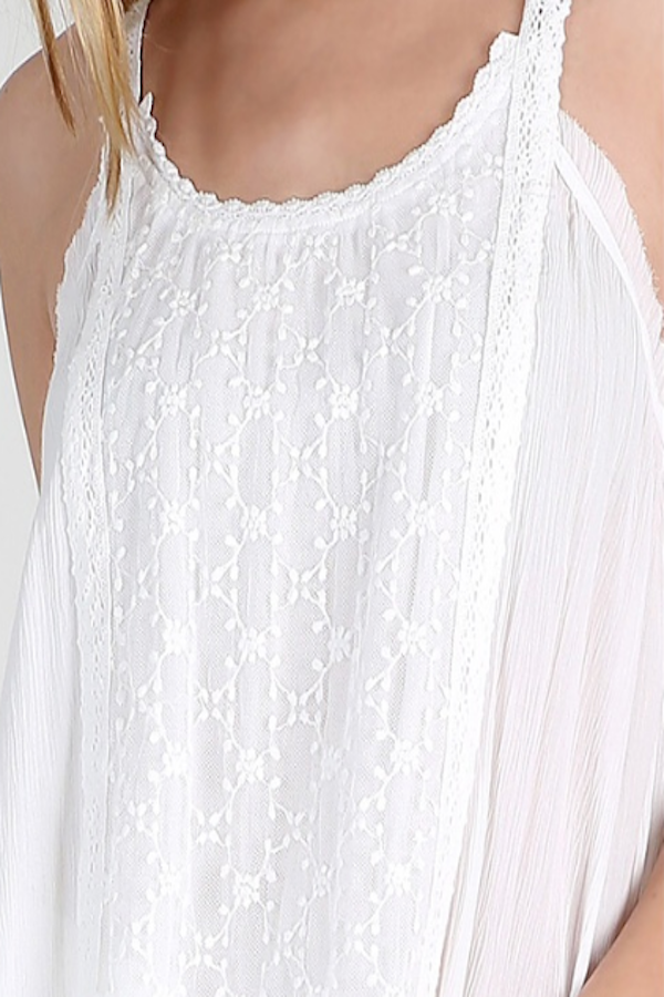 Boho Draping Gauze Style Strappy Top