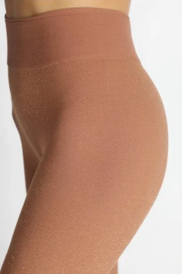 Demure Glitter and Gold Seamless Leggings