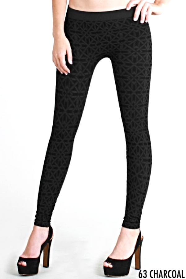 Snowflake Designer Stretch Leggings