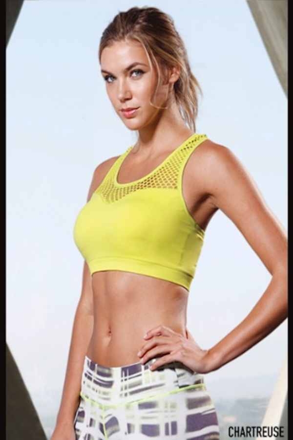 Netted Moisture Wicking Active Sports Bra