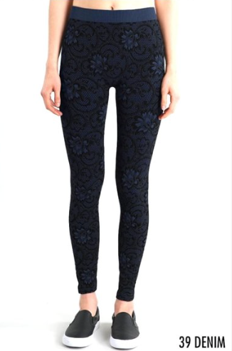 Zaccardi Floral Designer Leggings