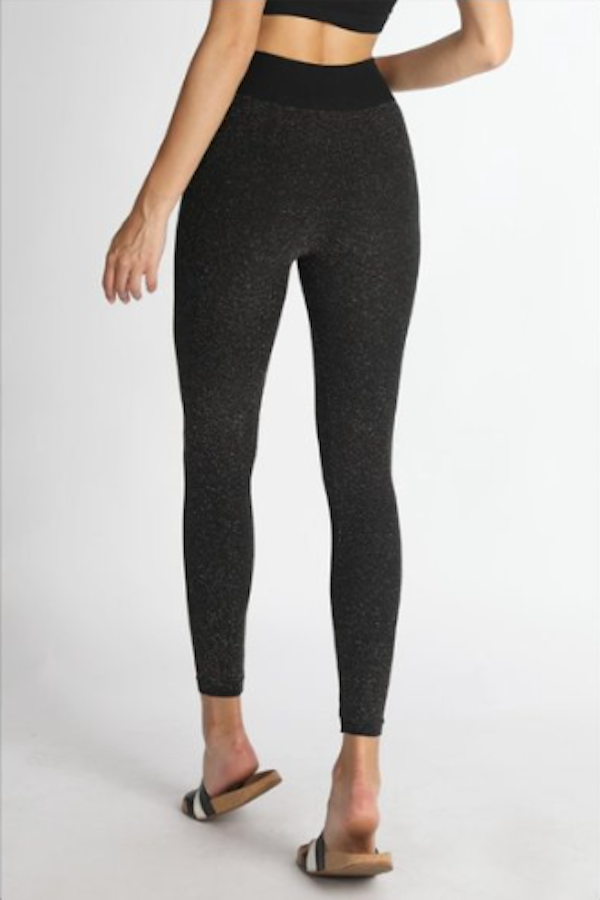 Demure Glitter and Gold Seamless Leggings