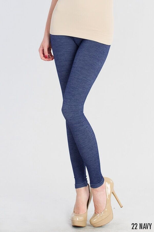 Denim Pattern Soft and Stretchy Leggings